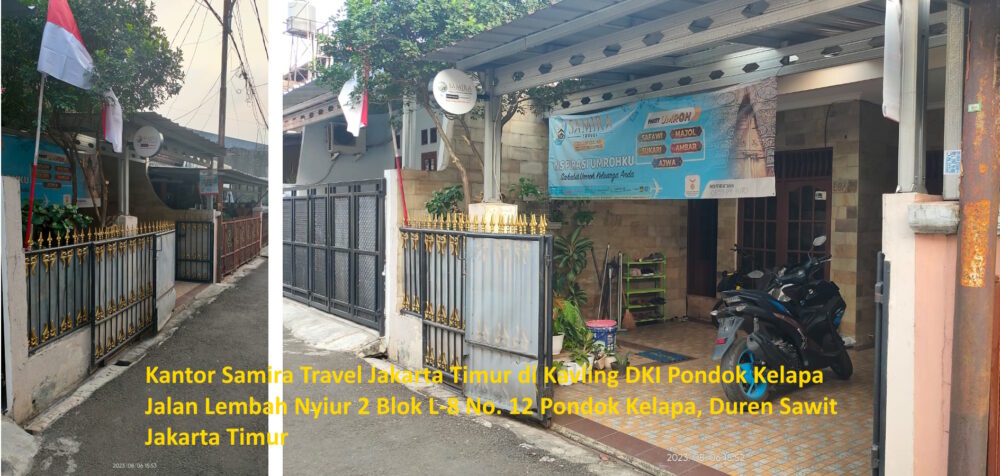 Kantor Samira Travel Jakarta Timur, Jalan Lembah Nyiur 2 Blok L-8 No. 12 Pondok Kelapa, Duren Sawit, Jakarta Timur